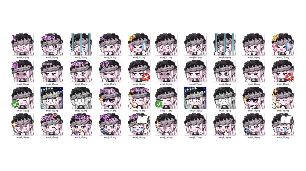 Emotes by hironeko