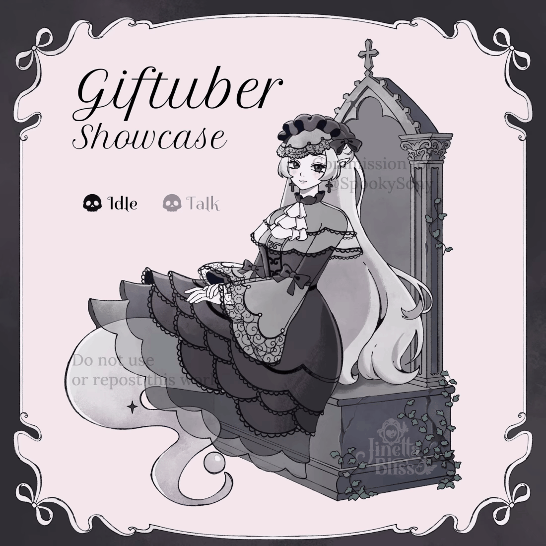 Illustrative GIFtuber by Jinetta