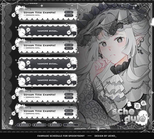 Gift 🤍 Schedule by ueiko