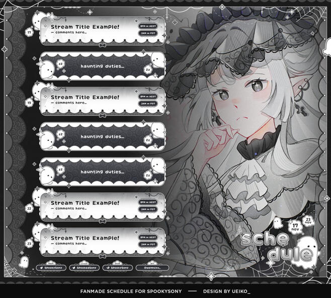 Gift 🤍 Schedule by ueiko